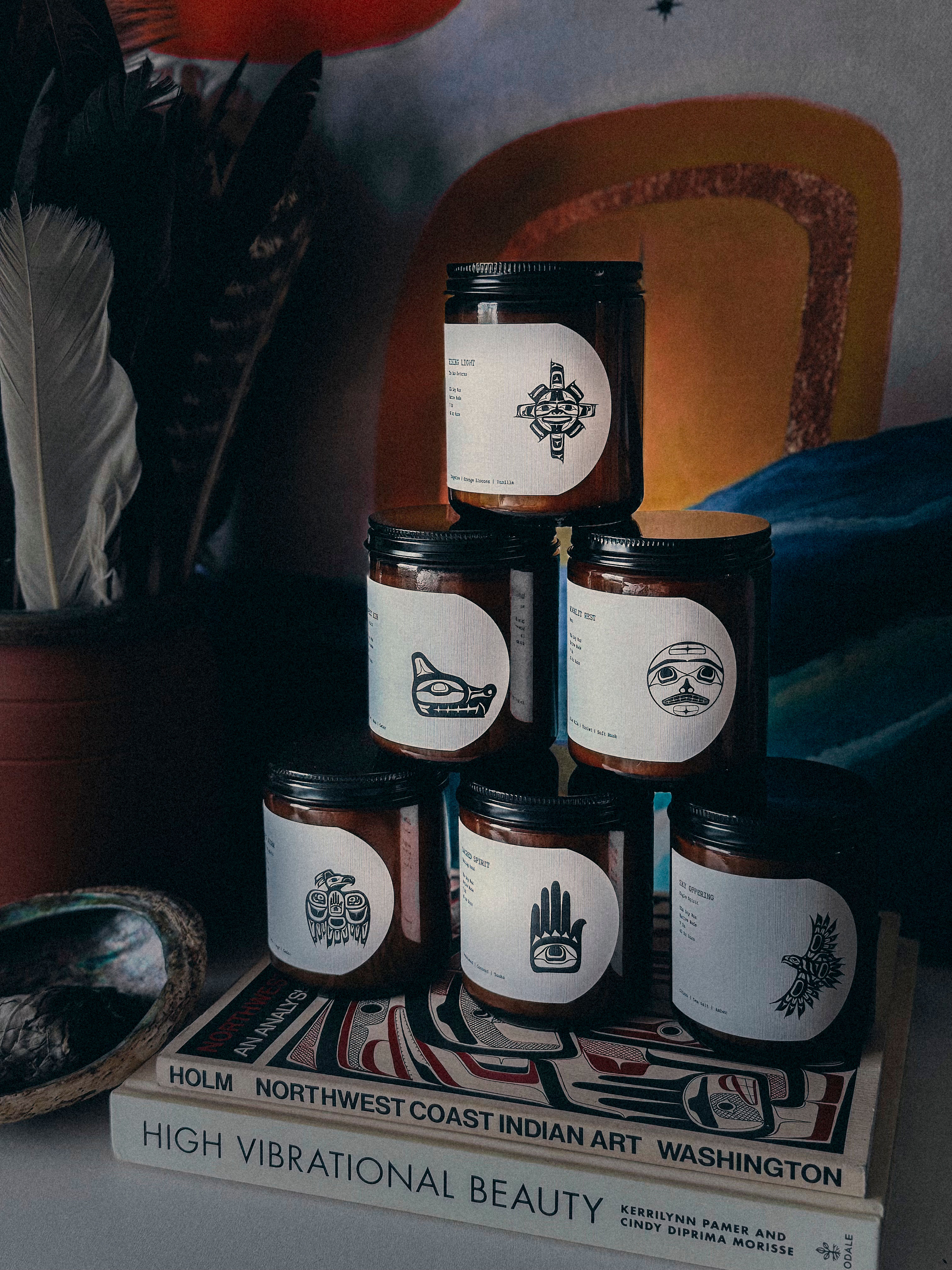 Sacred Cedar Art Candle Collection- 8 oz