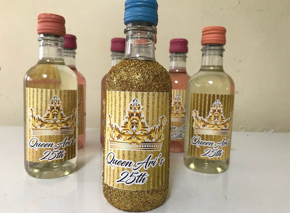 Thumbnail: Custom mini wine bottles 