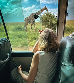 Turista en Parque Nacional Nairobi