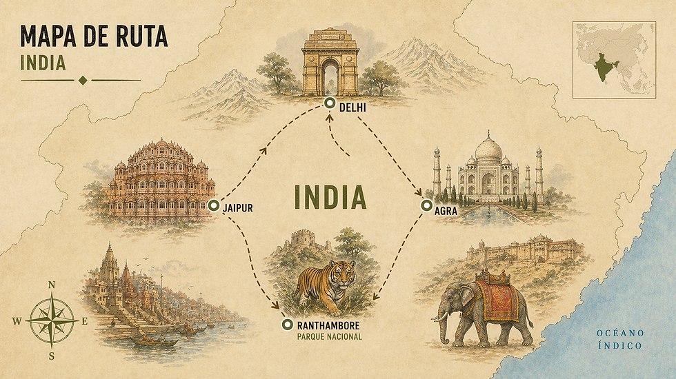 mapa india