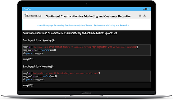 Sentiment Classification for Marketing and Customer Retention