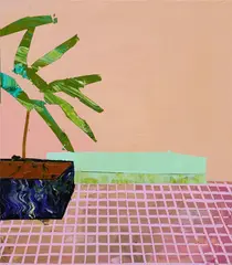 GREEN SOFA / 21 x 24 cm