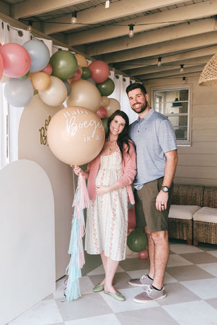 BABY BOEGEL IS A...at home gender reveal party