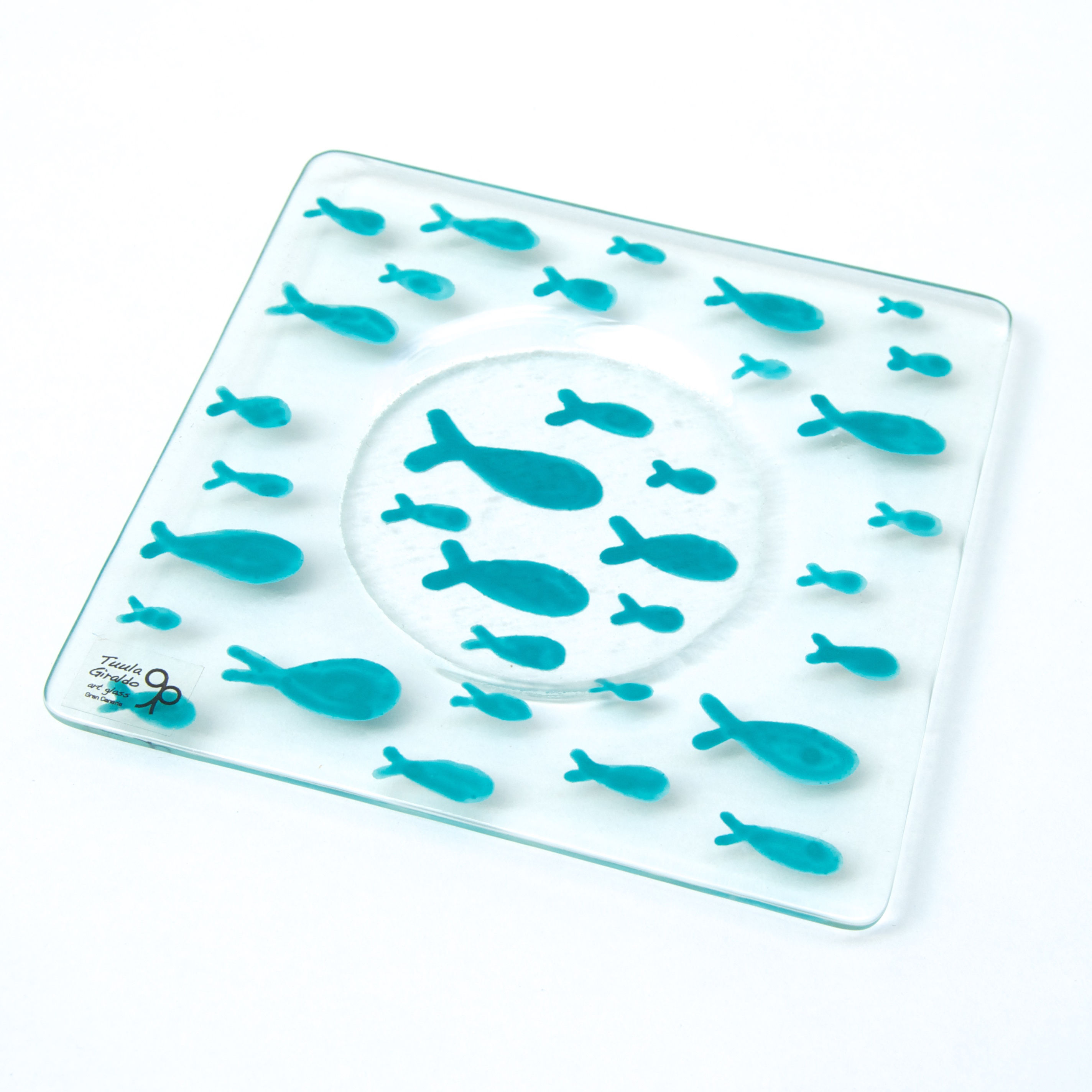 VATI FISH Turquoise Plate