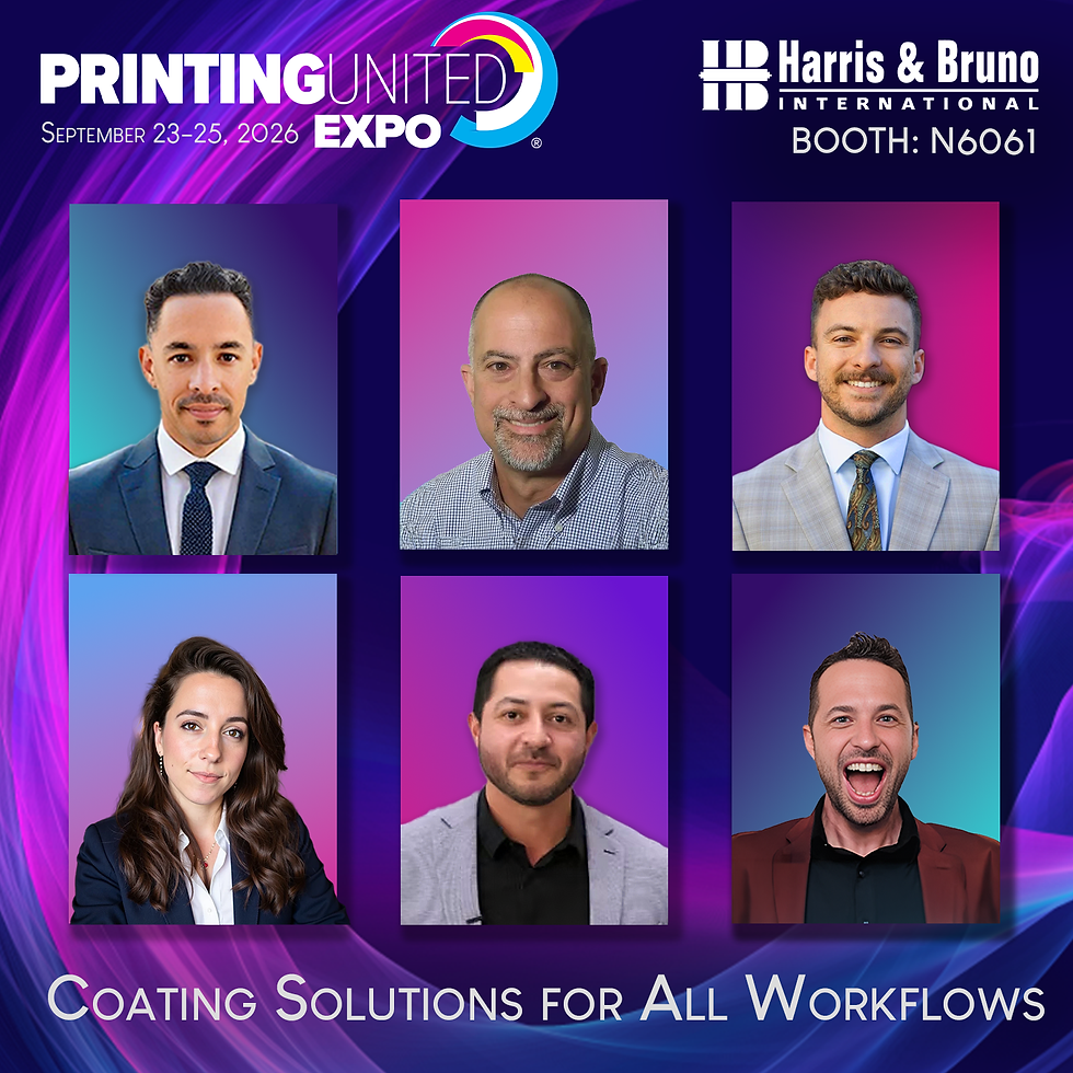 Harris & Bruno nimmt an der PRINTING United Expo 2026 teil