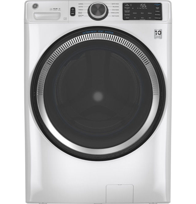 GE GFW550SSNWW White 28" 4.8cuft Smart Front Load Washer