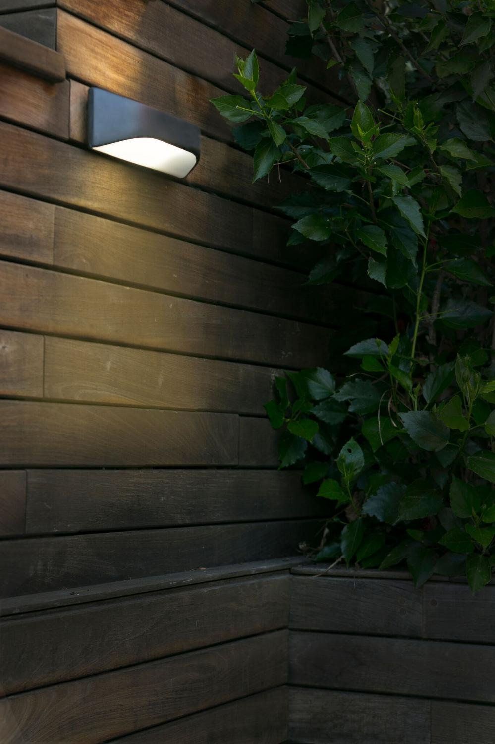 VIEW nástěnná lampa, tmavě šedá – FARO