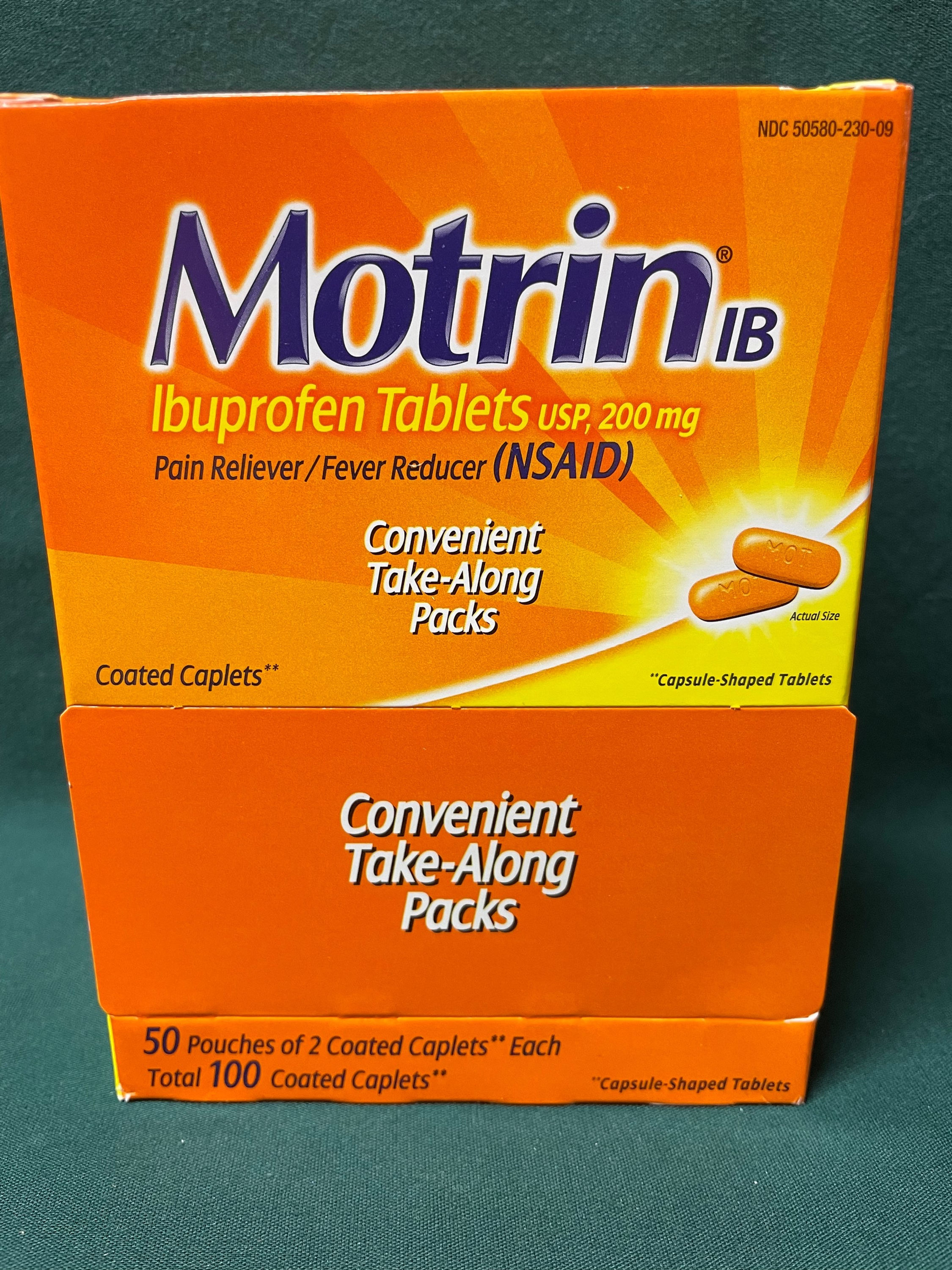 Motrin IB 200mg (50 - 2ct Pouches)