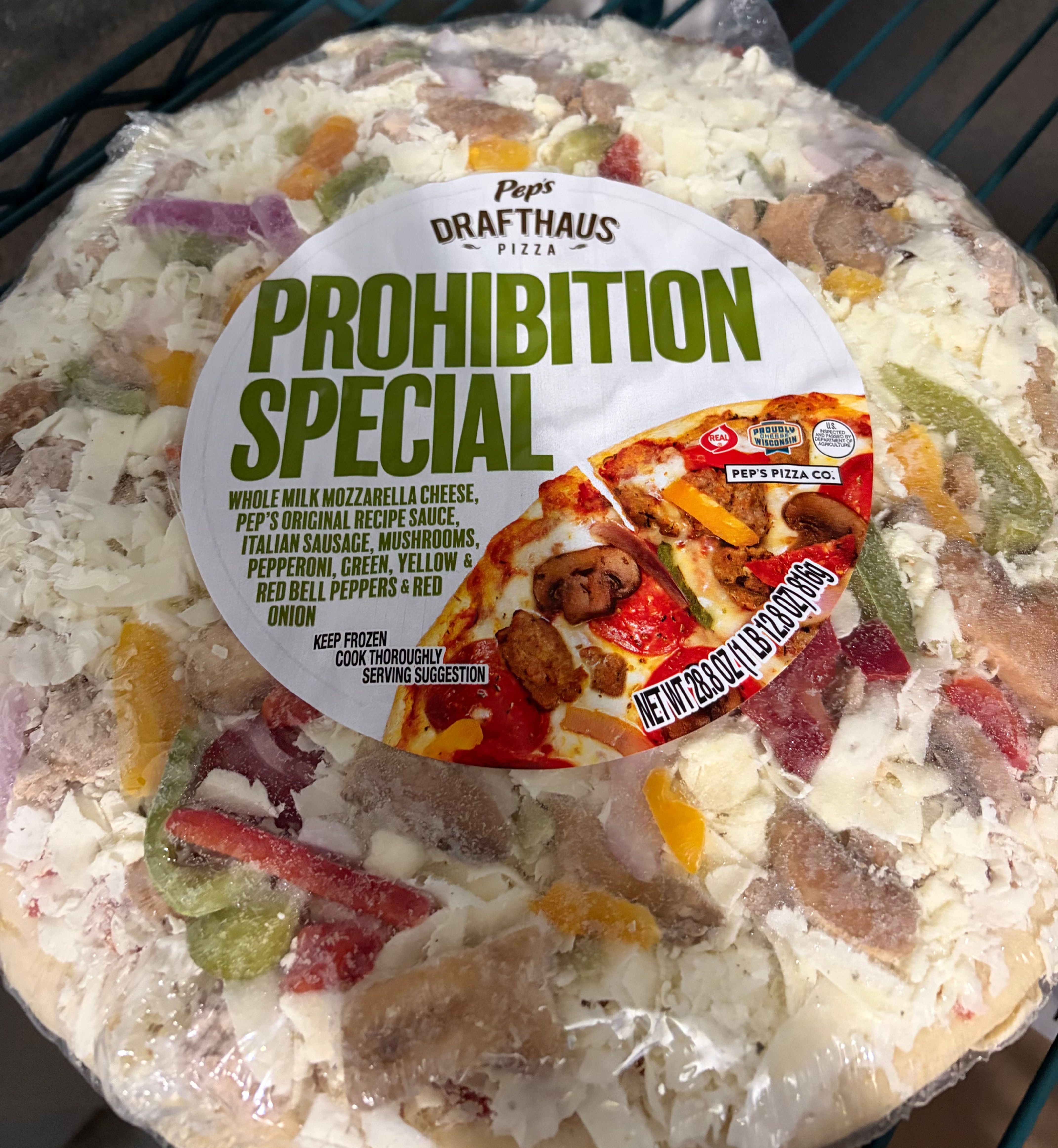 Drafthaus Prohibition Special 12” Frozen Pizza