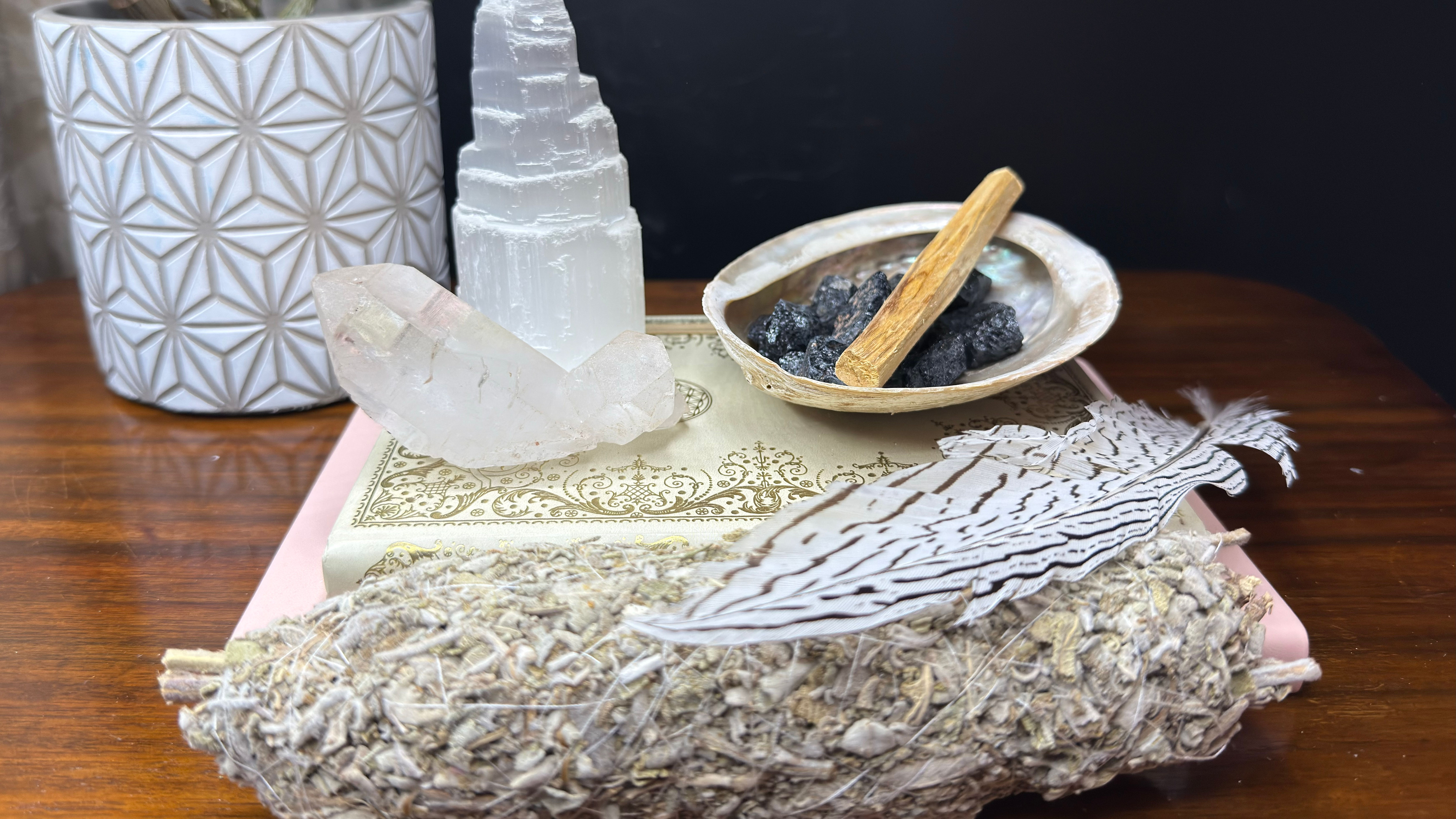 Smudge Kit with Quartz Point