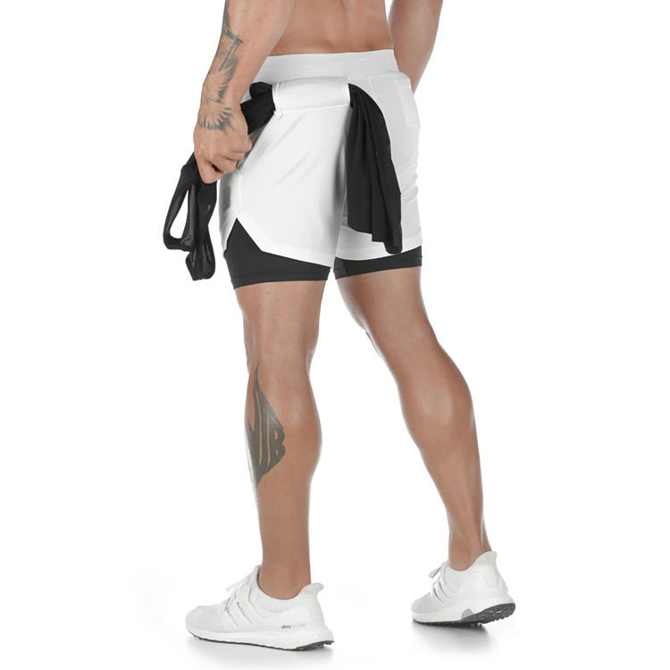 Miniaturbild: Camo Running Shorts Men Gym Sports Shorts 2 in 1 Quick Dry Workout Training Gym