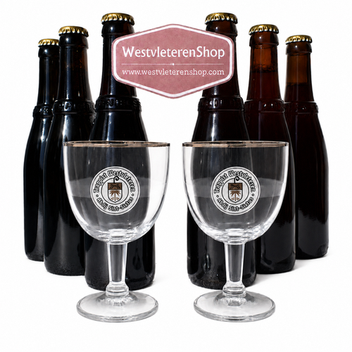 【新品未使用】Westvleteren 2本グラスセット Westvleteren 12 Six-Pack + 2 Tasting Glasses For $9.99