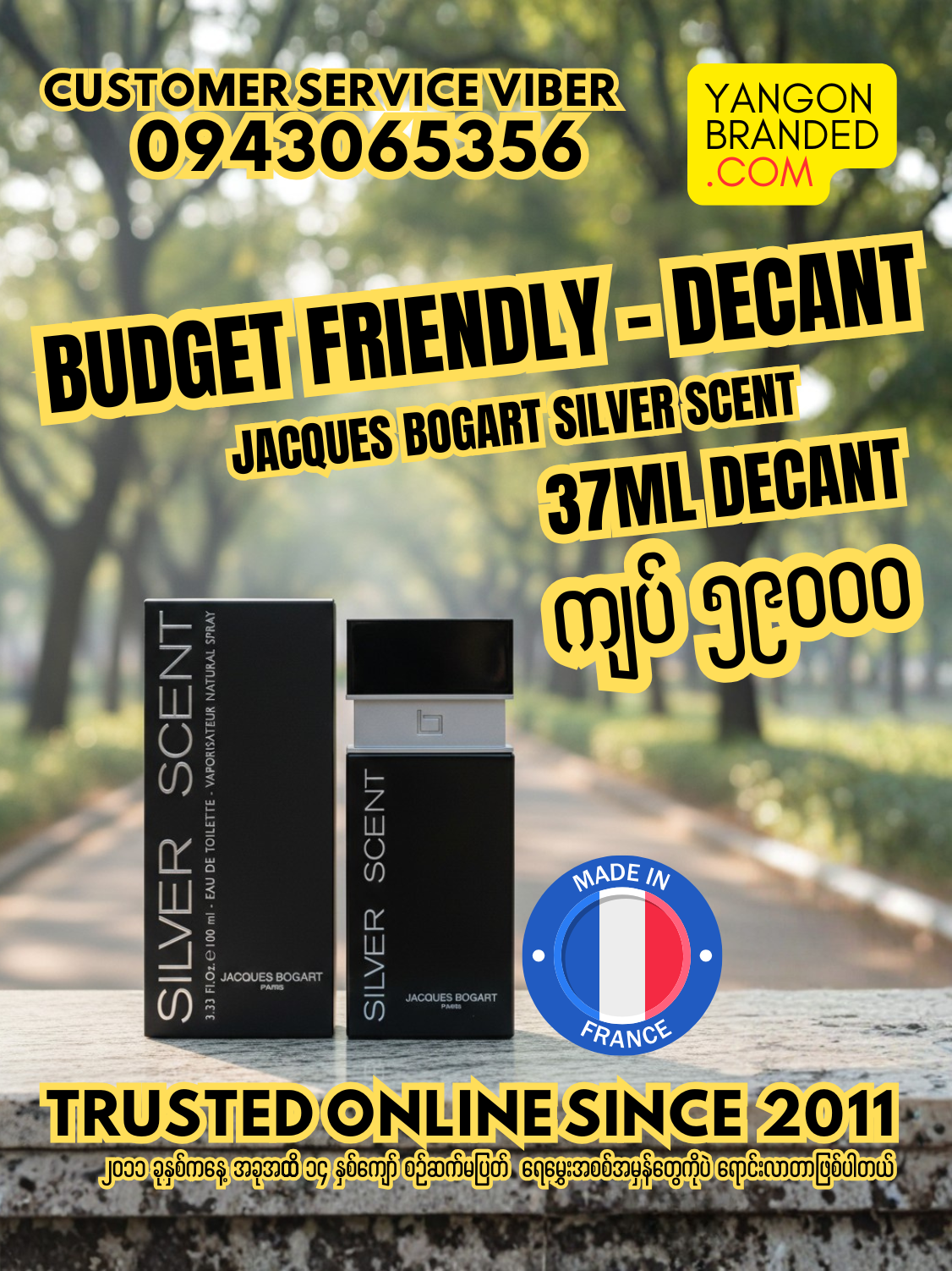 Jacques Bogart Silver Scent EDT for Men 37ml Decant