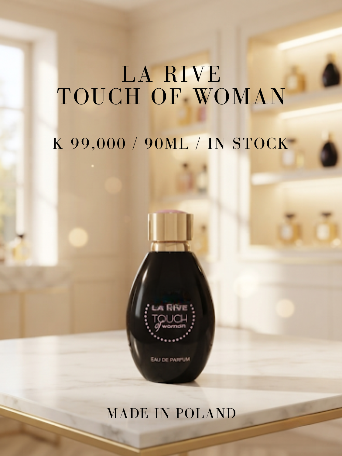 La Rive Touch of Women 90ml Eau de Parfum / No Box / Discount Item
