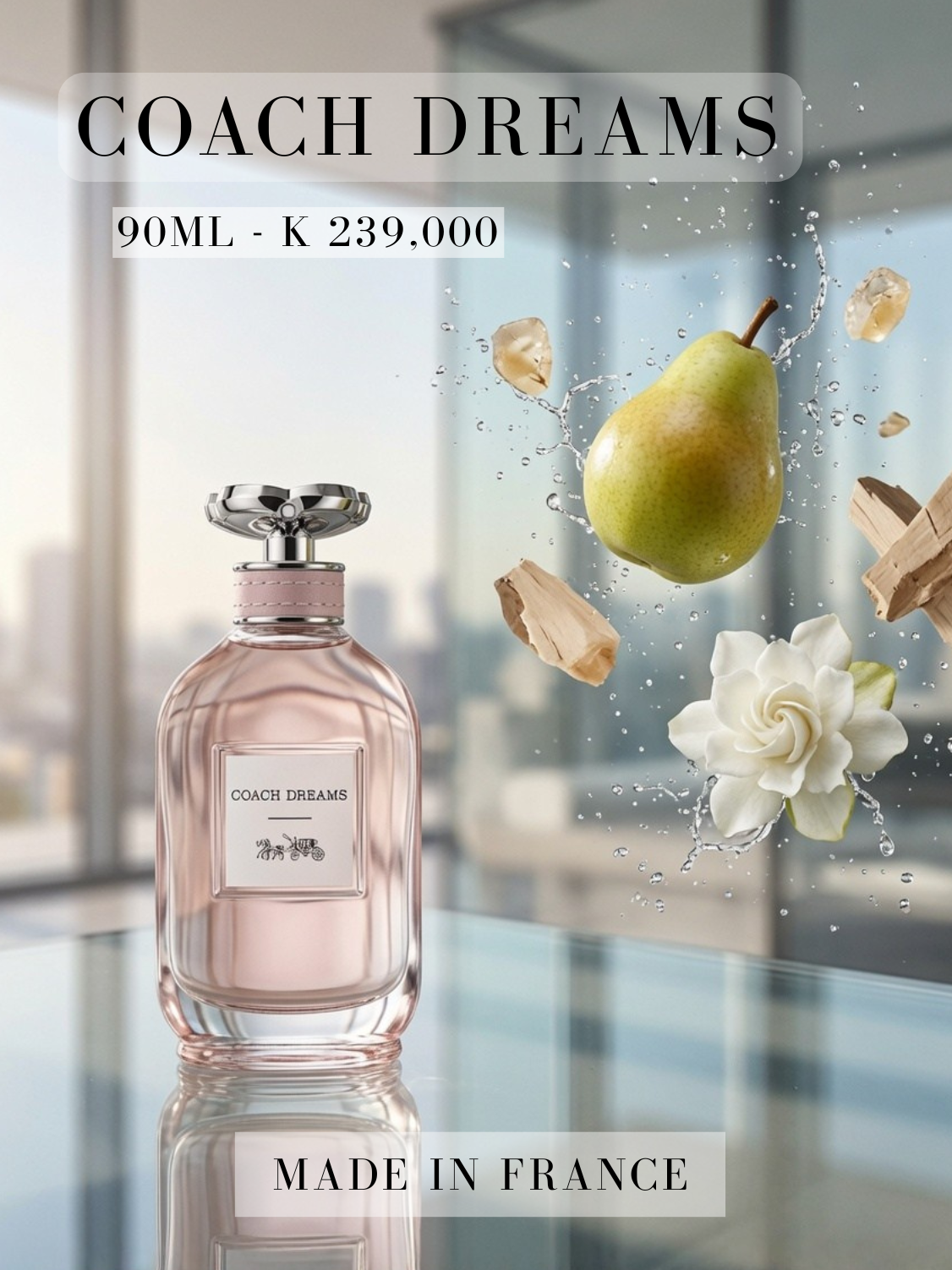 Coach Dreams EDP Perfume for Women 90ml Tester Packaging