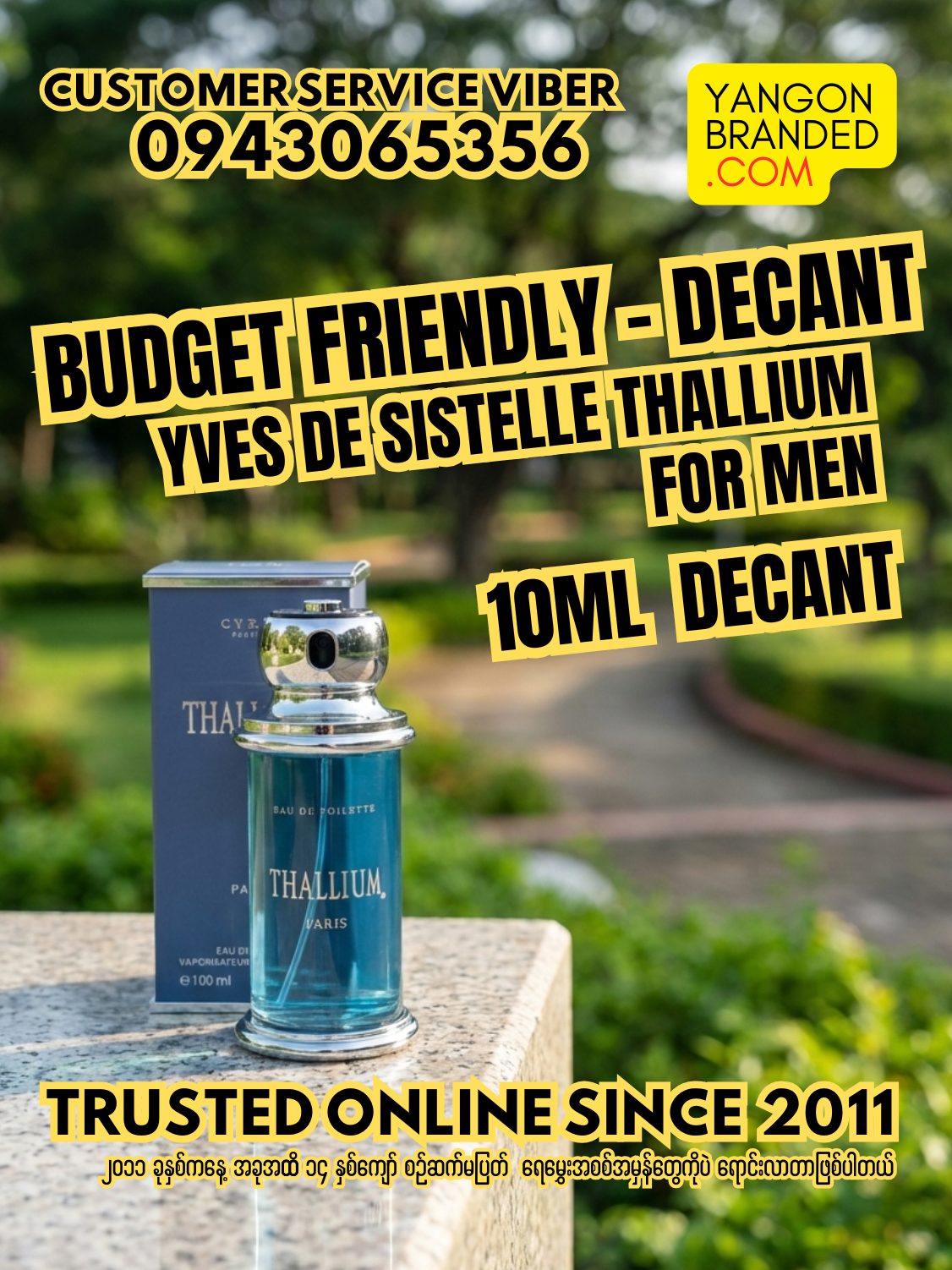 Yves de Sistelle Thallium for Men 37ml / 10ml Decant