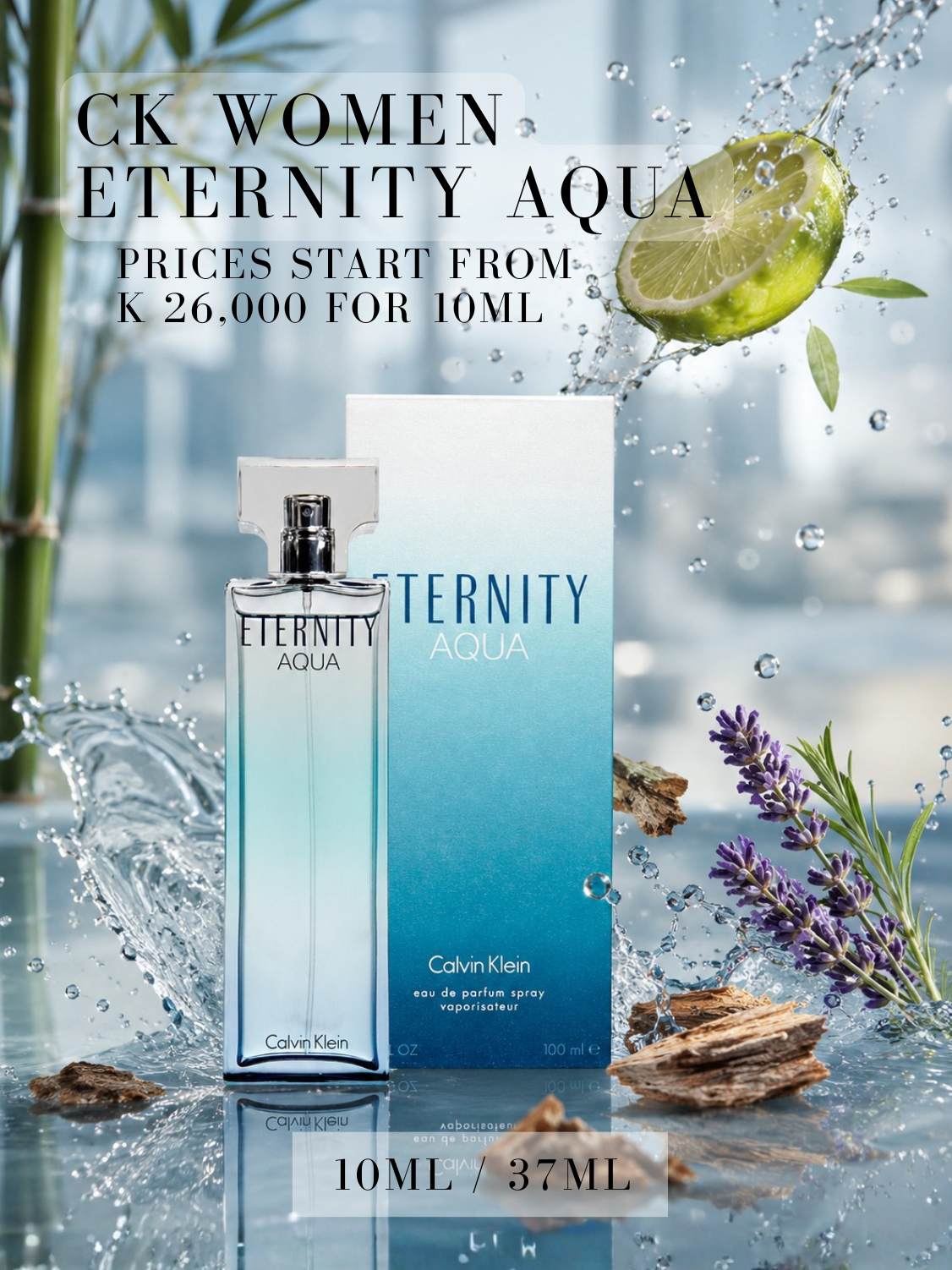 Calvin Klein Eternity Aqua for Women Decant 10ml / 37ml