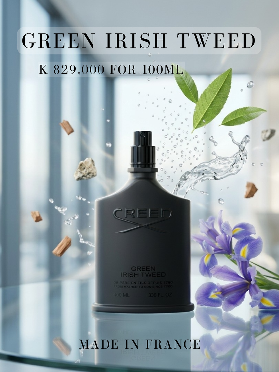 Thumbnail: Creed Green Irish Tweed 100ml Tester Packaging (No cap) 