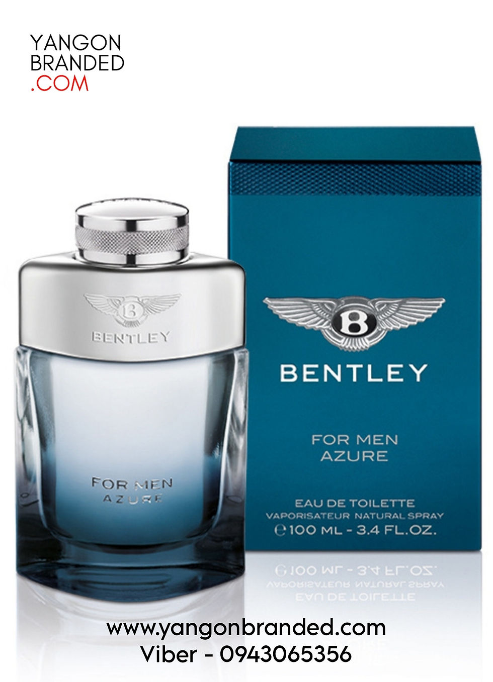 Thumbnail: Bentley Azure EDT Perfume for Men 100ml Tester Packaging