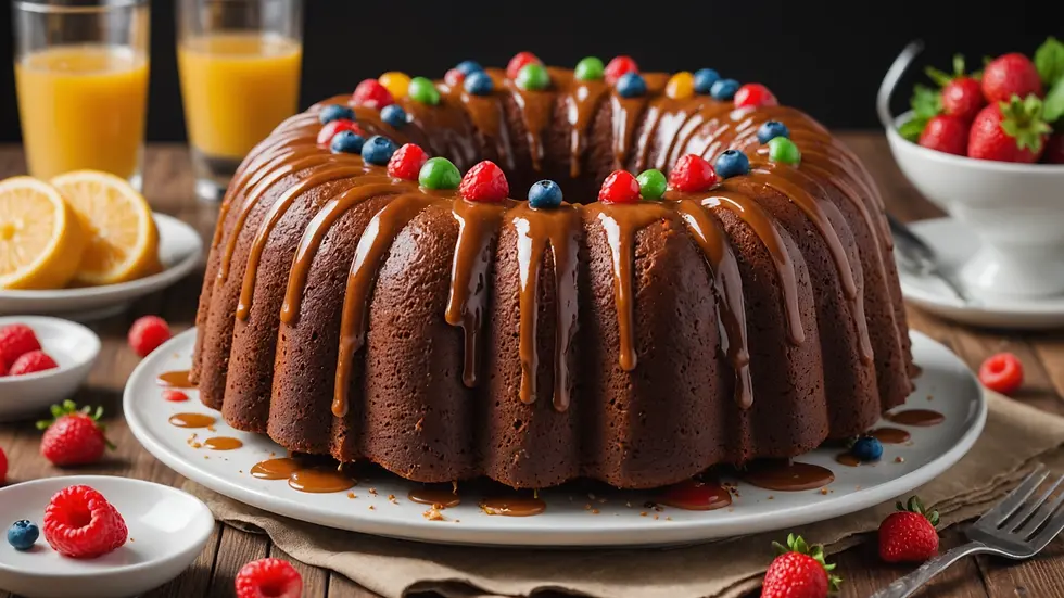 Bundt Cake with Toppings