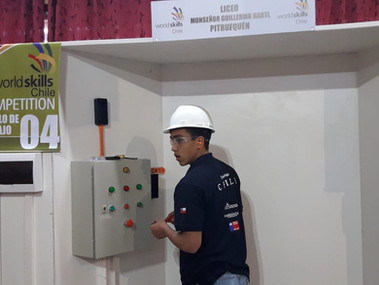 Especialidad de Electricidad Compite en WorldskillsChile 2018