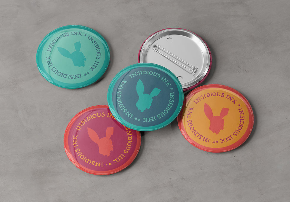 Insidious Ink Button Pins