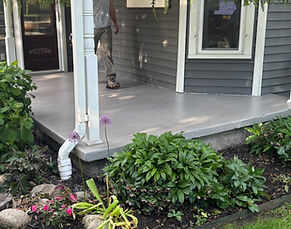 Outdoor Epoxy Floor Porch in Jamestown MI
