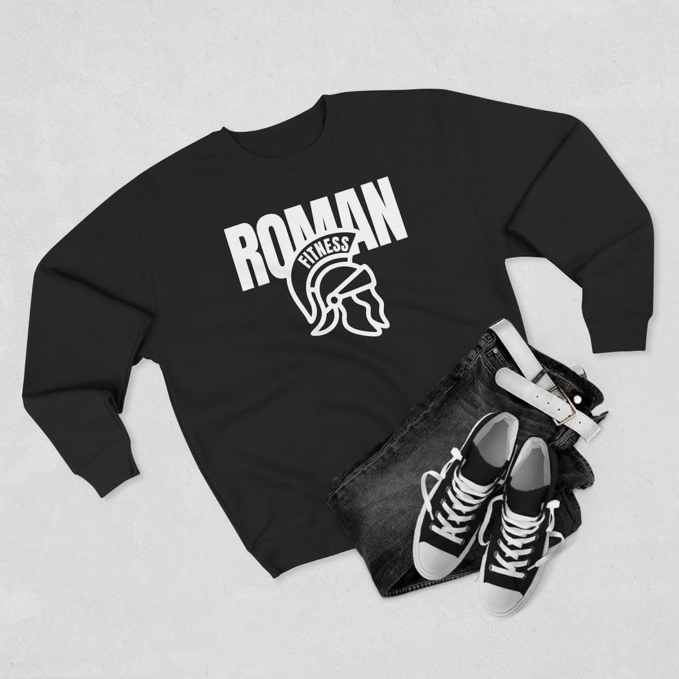 Thumbnail: Crewneck - Big Helmet - Blank Back - White