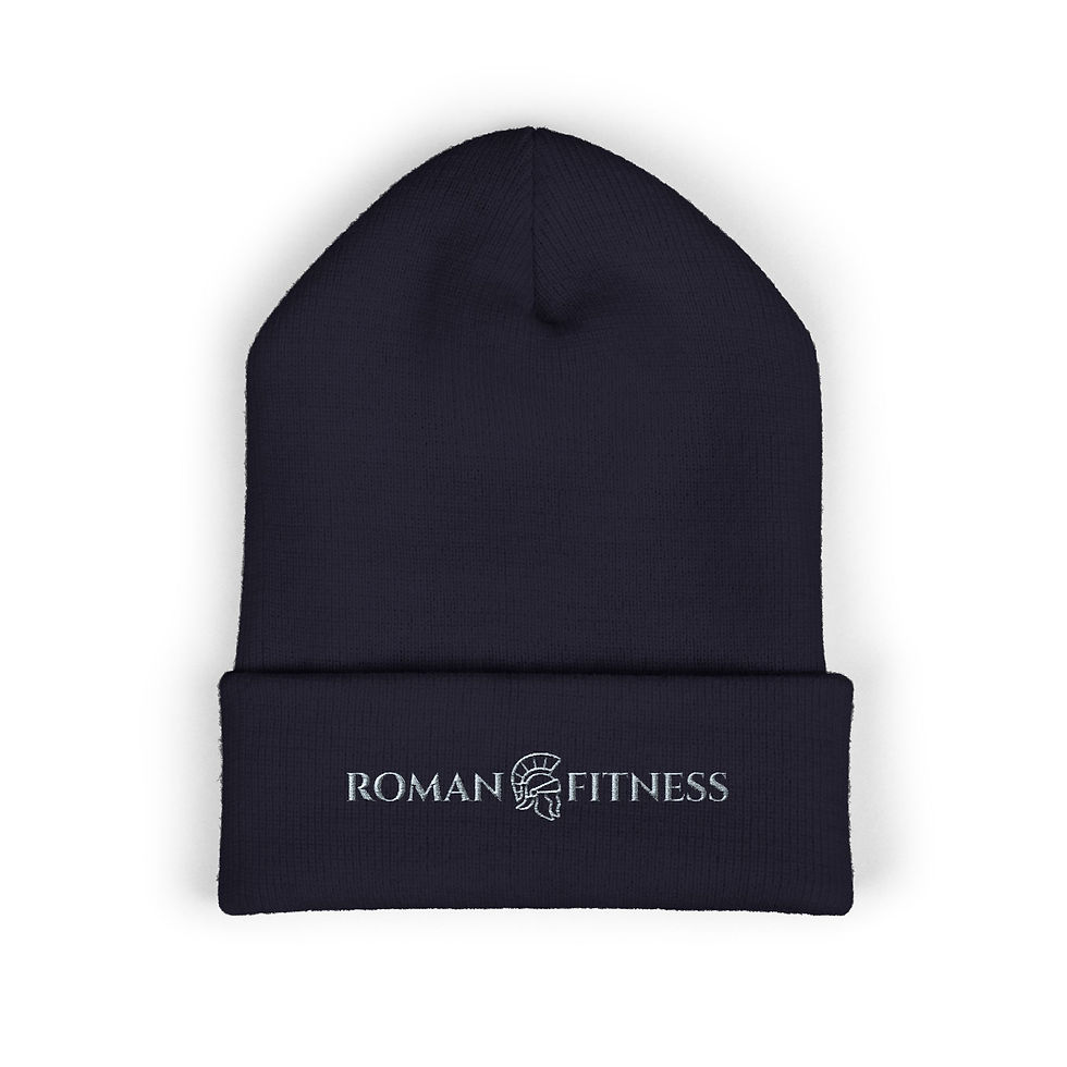 Thumbnail: Cuffed Beanie - Grey Long Logo