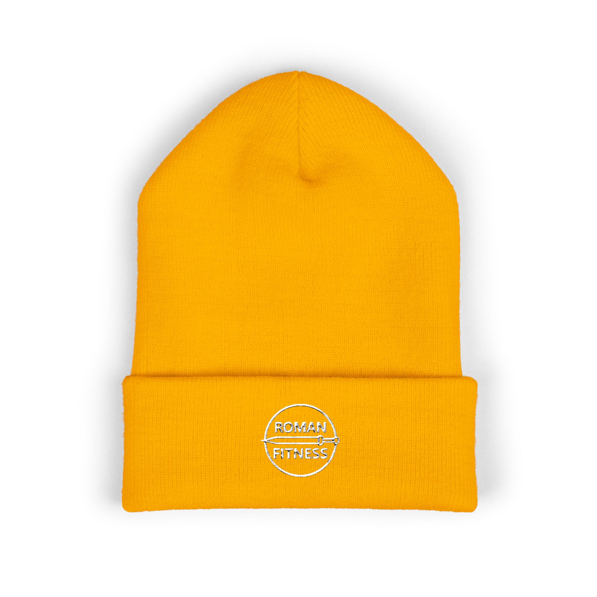 Cuffed Beanie - White Shield