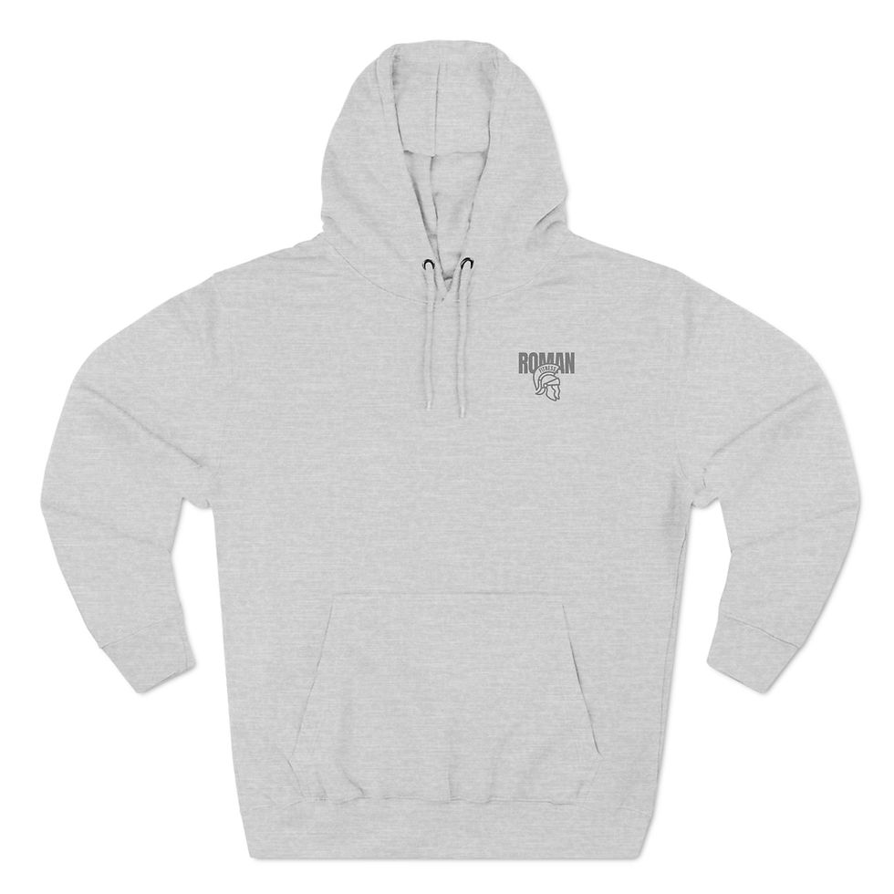 Thumbnail: Hoodie - Corner Helmet - Blank Back - Grey