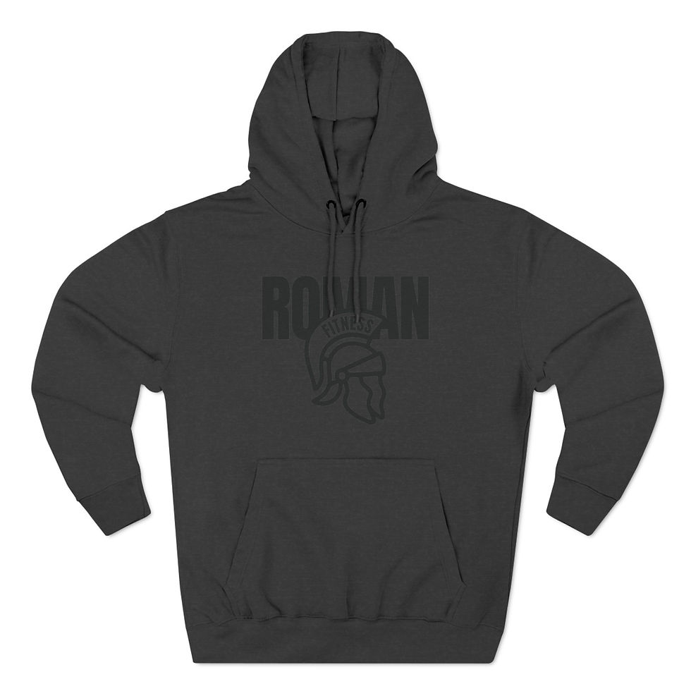 Thumbnail: Hoodie - Big Helmet - Blank Back - Black