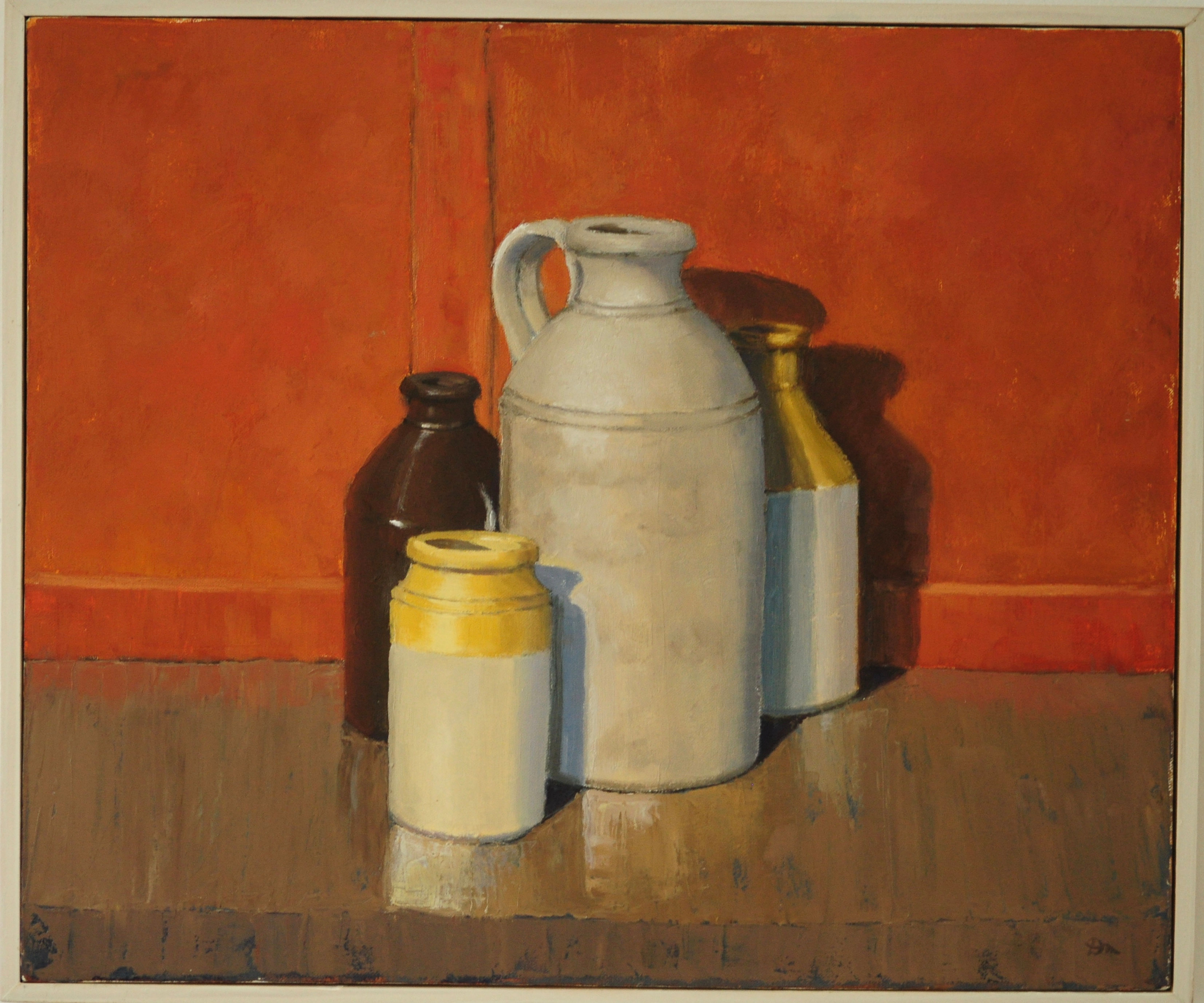 Still Life - White Jug with Vases