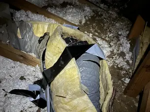 damaged and poorly designed HVAC ductwork in attic causing comfort and energy problems