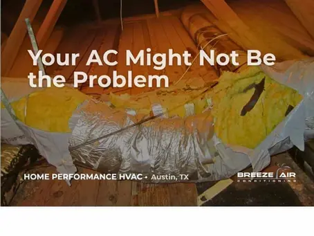 Damaged attic ductwork causing high energy bills and airflow problems in Austin home