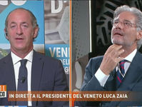 Luca Zaia ospite a "Dritto e Rovescio"