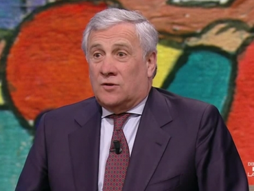 Antonio Tajani ospite a "DiMartedì"