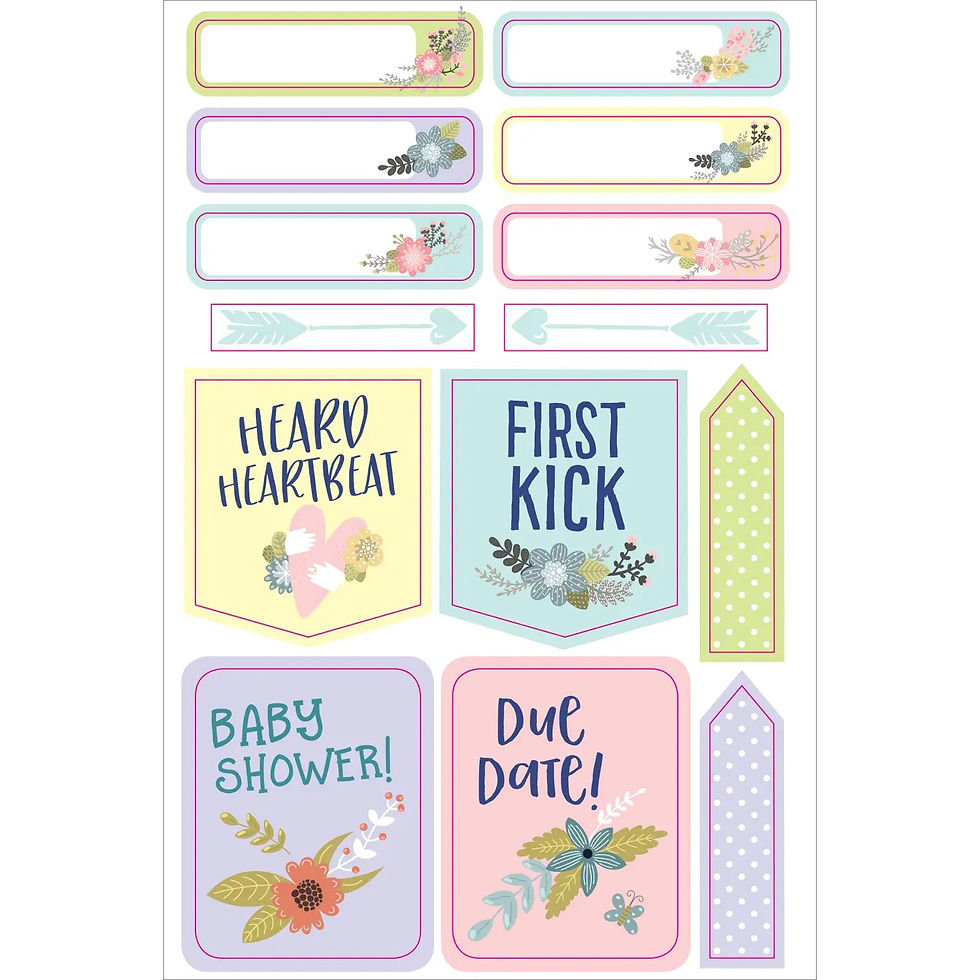 Thumbnail: Essentials Pregnancy & Baby Planner Stickers