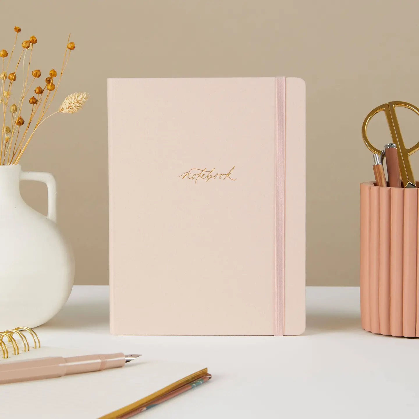 Luxury Notebook / Journal - Blush (Cloth)