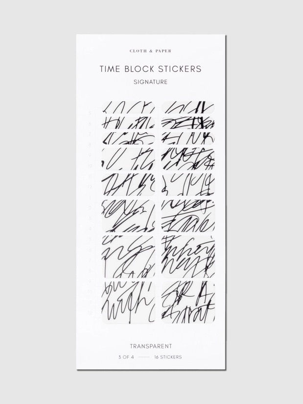 Thumbnail: Cloth & Paper - Time Block Stickers