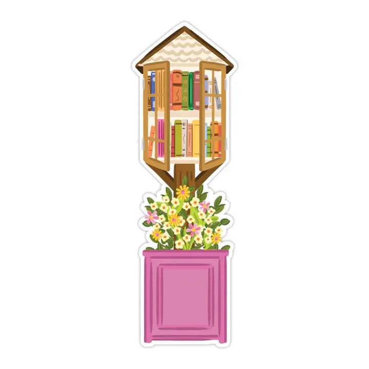 Thumbnail: Little Library Die Cut Bookmark