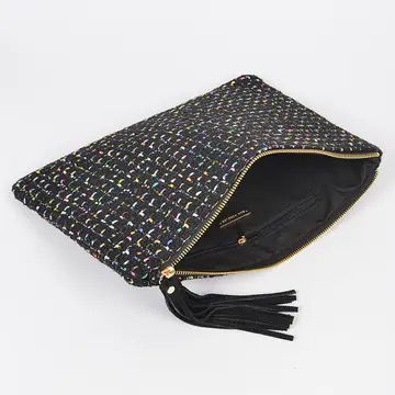 Thumbnail: Tweed Simple Pouch W/Genuine Tassle