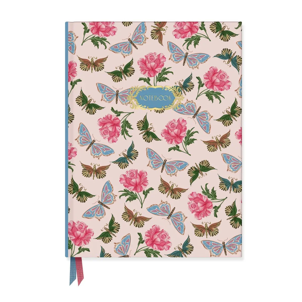 Butterflies & Roses Hardcover Notebook