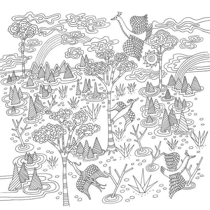 Thumbnail: Zen Garden Artist's Coloring Book