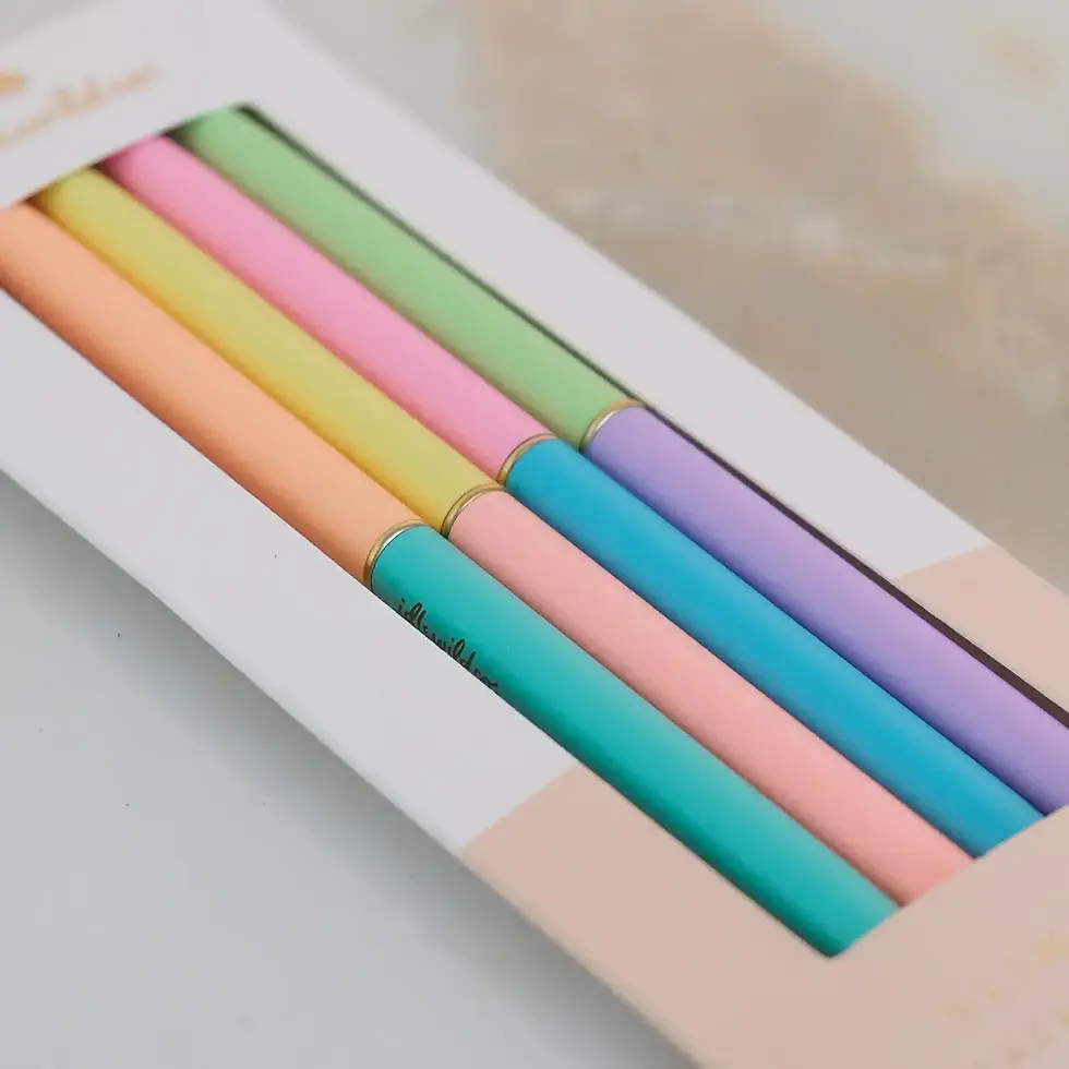 Thumbnail: Slim Pen, Set of Four | Duo-Tone Neons
