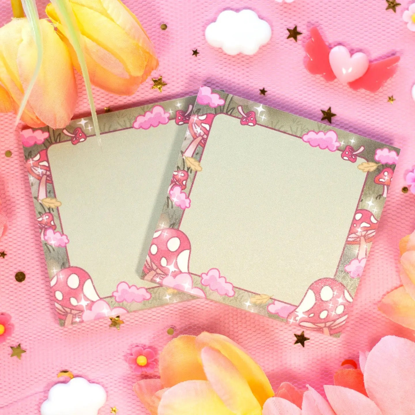 Mushroom Cottagecore Sticky Notes