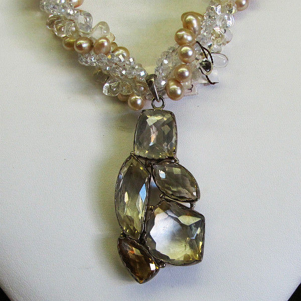 Thumbnail: LADIES GEMSTONE/PEARL NECKLACE