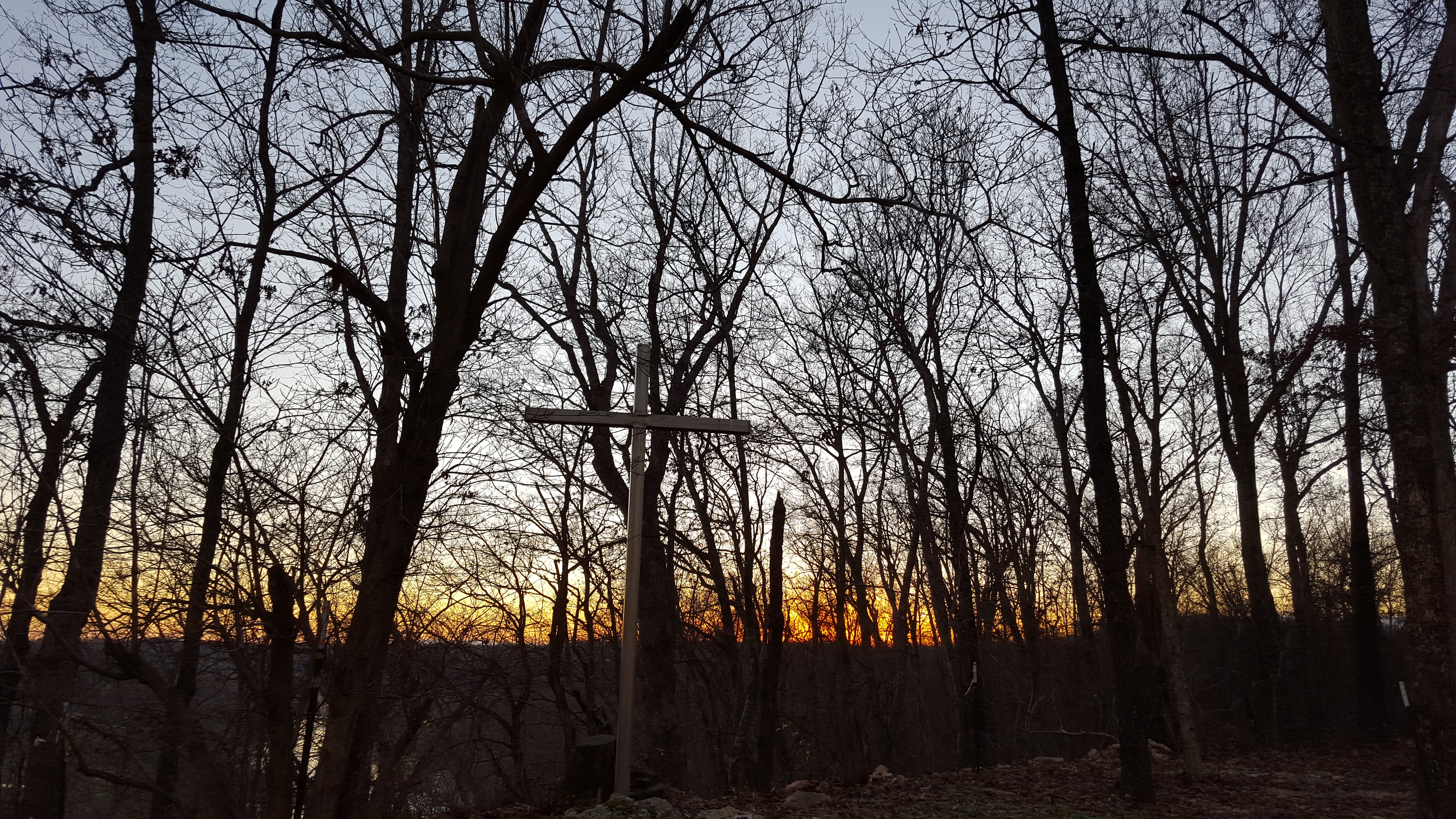 sunrise at the cross