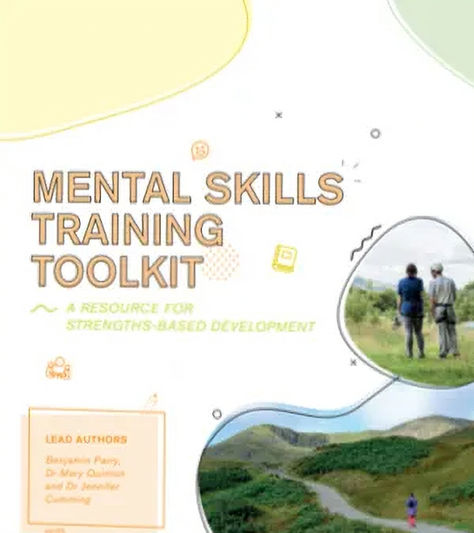 Cover page of the Mental Skills Training Toolkit, a resource for strengths-based development