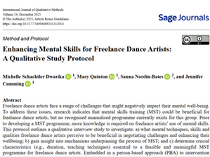 Enhancing Mental Skills for Freelance Dance Artists